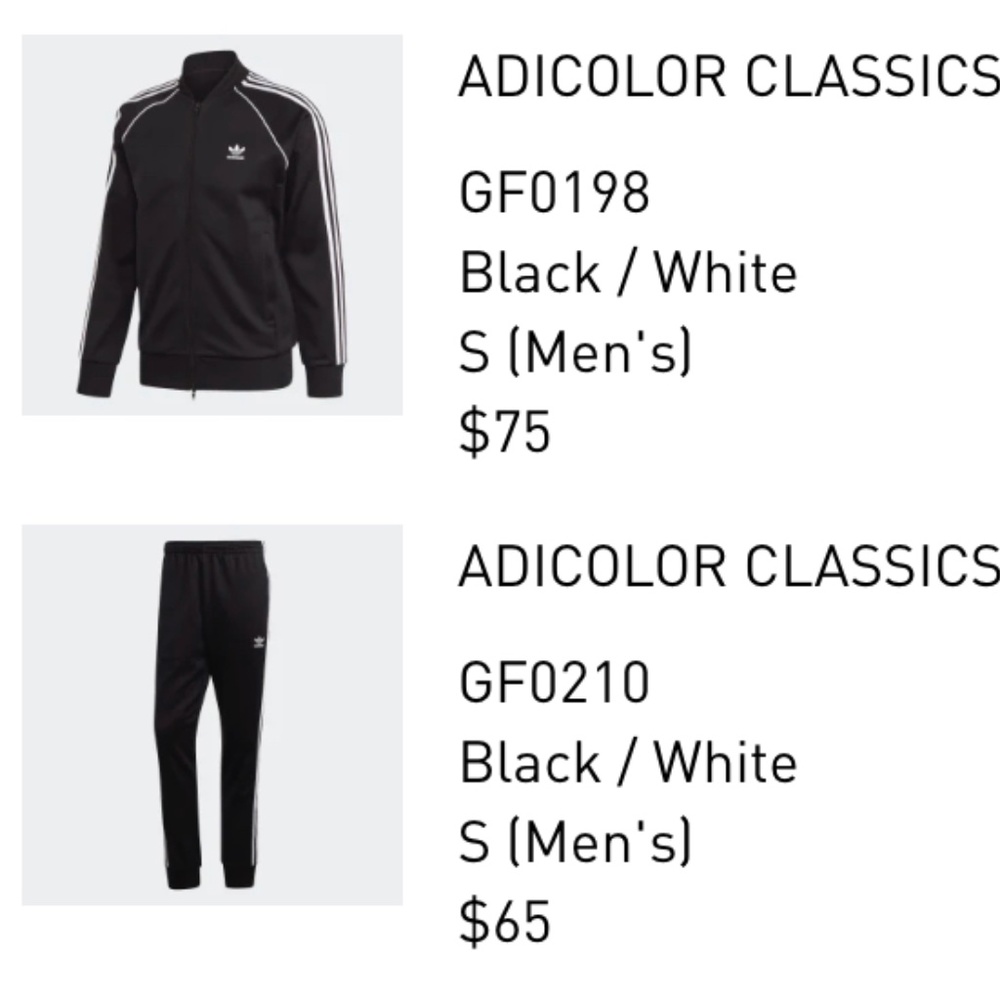 Black Adidas Adicolor classics SST track jacket & pants